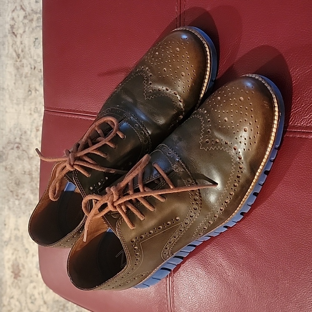 Mens Cole Haan ZeroGrand Wingtip  Oxfords size 12